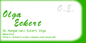 olga eckert business card